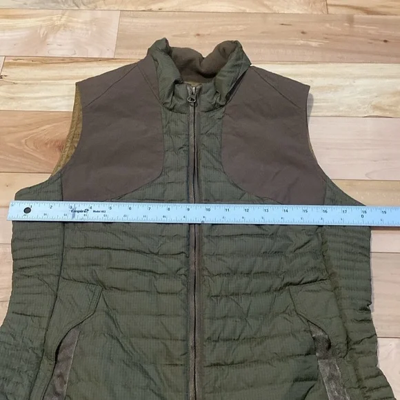 Women's Eddie Bauer Stormdown 700 Olive Quilted Vest - Picture 3 of 15